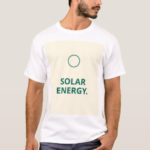 diseño de camiseta con cita "Energía Solar" modern