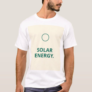 diseño de camiseta con cita "Energía Solar" modern