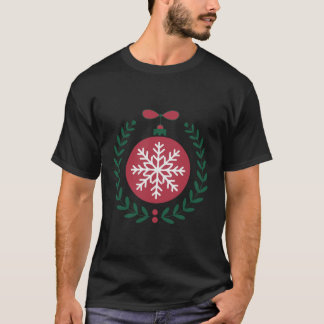 Diseño de camiseta con copo de nieve para los aman