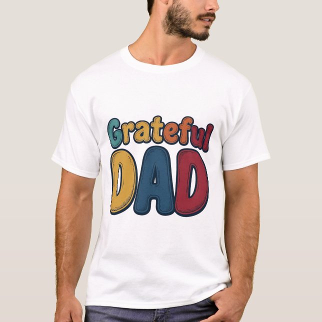 Diseño de camiseta con letras burbuja retro de Pap (Anverso)