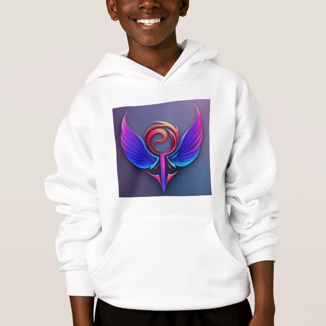 Diseño de camiseta con logotipo de dragón simétric (Anverso)