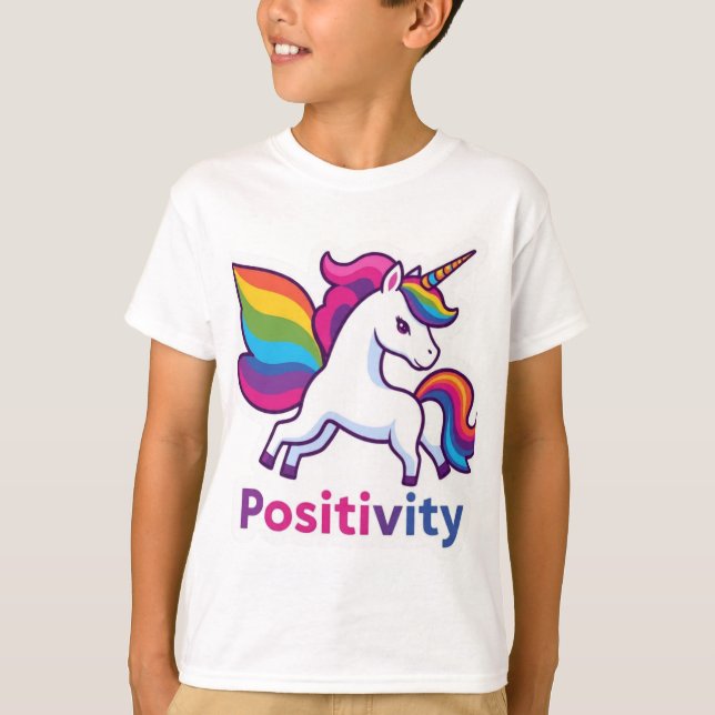 Diseño de camiseta con sticker de Positividad Mági (Anverso)