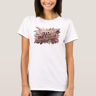 Diseño de camiseta Cool Red STOP STARING