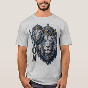 Diseño de camiseta Corona de León Real – Rey de la