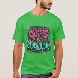 Diseño de camiseta cósmico Quips en color verde