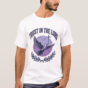 Diseño de camiseta cristiana paloma Confía en el S