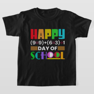 Diseño de camiseta de 100 días de regreso a clases