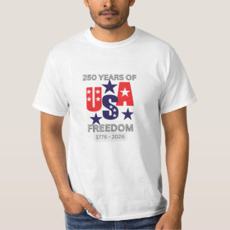 diseño de camiseta de 250 años de EE. UU.