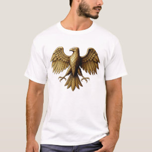 Diseño de camiseta de águila dorada Majestic Bir