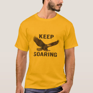 Diseño de camiseta de águila inspiradora: sigue vo