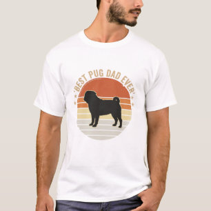 Diseño de camiseta de Amante de Perros Pug Mejor P