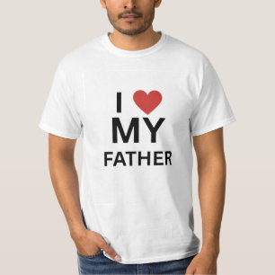 diseño de camiseta de amo a mi padre