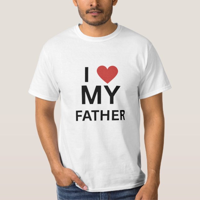 diseño de camiseta de amo a mi padre (Anverso)
