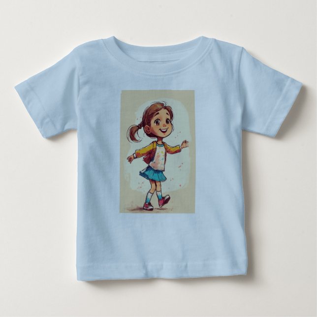 Diseño de camiseta de bebé: un placer para niñas (Anverso)