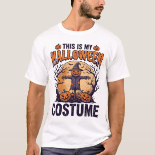 Diseño de camiseta de bruja de calabaza de disfraz