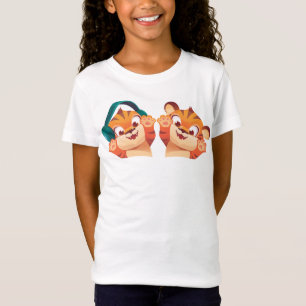 Diseño de camiseta de cachorros de león para niños