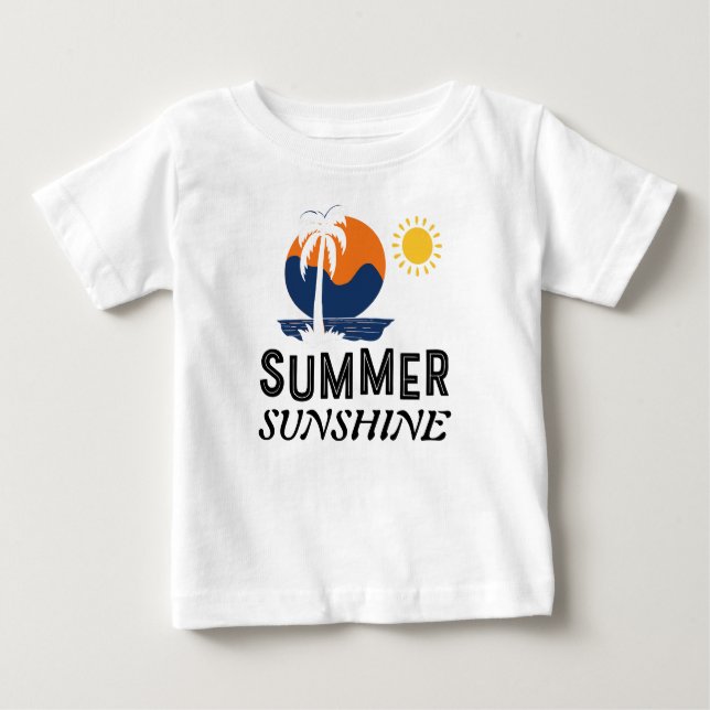 Diseño de camiseta de camiseta de verano Sunshine  (Anverso)