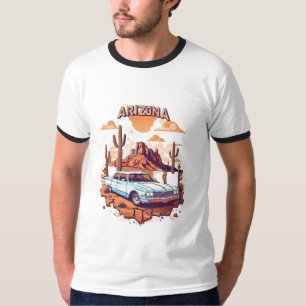 Diseño de camiseta de coche vintage con vibracione
