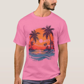 Diseño de camiseta de color acuático de ensueño co