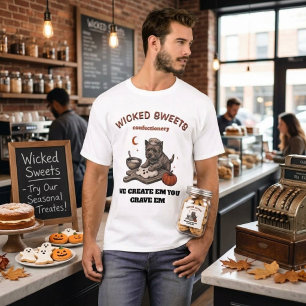 Diseño de camiseta de confitería Wicked Sweets