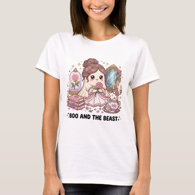 Diseño de camiseta de cuento de hadas Boo Cute, fa (Anverso)