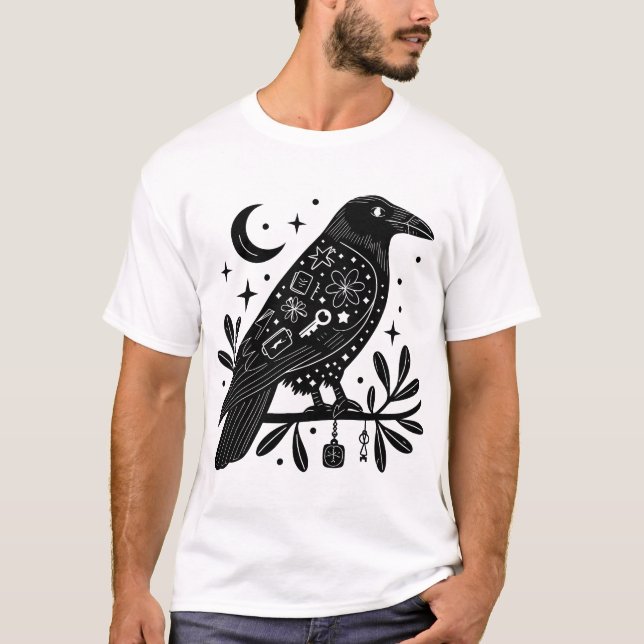 Diseño de camiseta de cuerdas negras (Anverso)