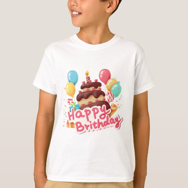 diseño de camiseta de cumpleaños de camiseta de ch (Anverso)