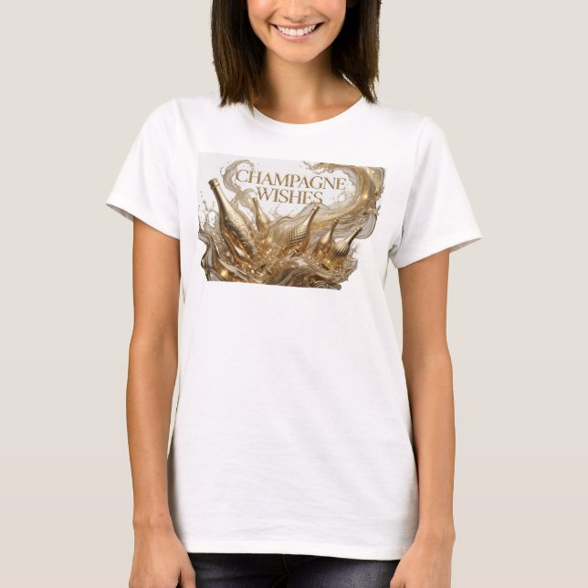 Diseño de camiseta de DYNAMIC ORANGE CHAMPÁN DESEO (Anverso)