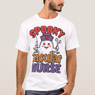 Diseño de camiseta de fantasma de Halloween de enf