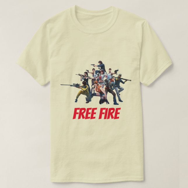 Diseño de camiseta de fuego libre (Diseño del anverso)
