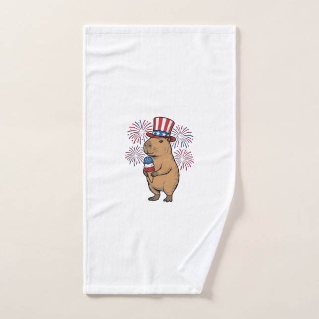 Diseño de Camiseta de Fuegos Artificiales de Helad (Toalla de mano)