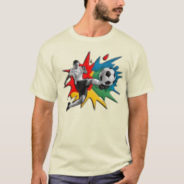 Diseño de camiseta de fútbol patada Color Splash"