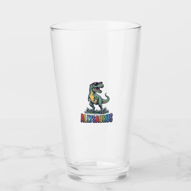 Diseño de camiseta de gafas de sol de dinosaurio v (Anverso)