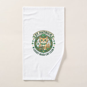 Diseño de camiseta de gato irlandés afortunado de