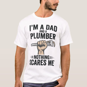 Diseño de camiseta de grabado vintage de fontanero
