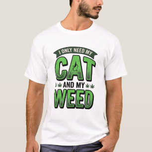 Diseño de camiseta de grabado vintage de gato y hi