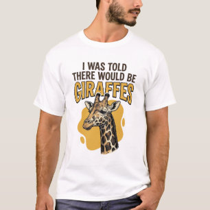 Diseño de camiseta de grabado vintage de jirafa di