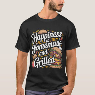 Diseño de camiseta de Hamburguesa a la parrilla ca