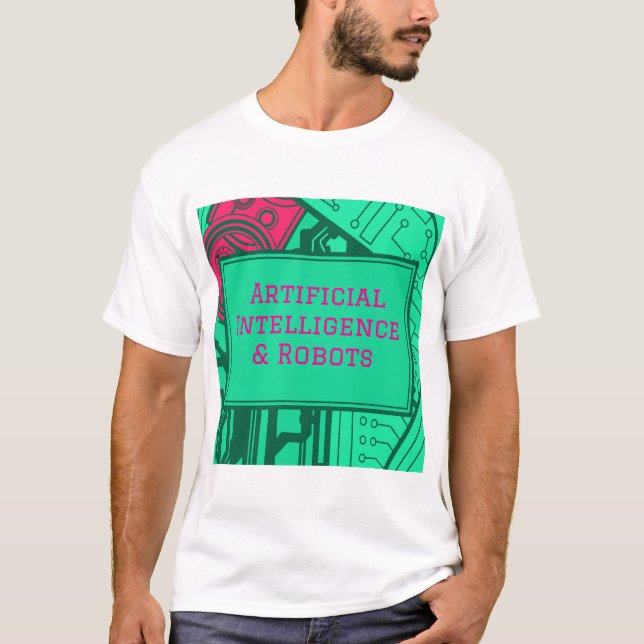 Diseño de camiseta de Inteligencia Artificial y Ro (Anverso)