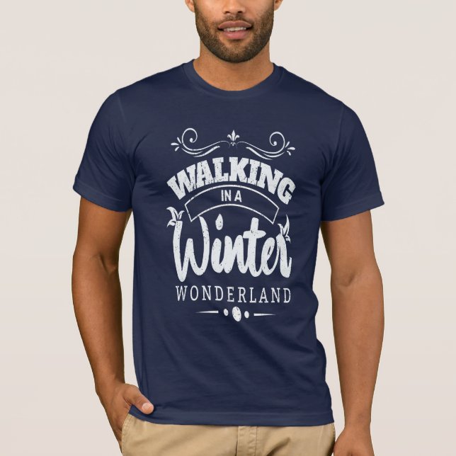 Diseño de camiseta de invierno (Anverso)