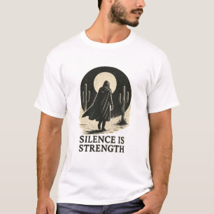 Diseño de camiseta de la fuerza del silencio
