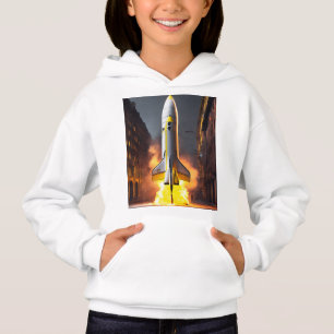 Diseño de camiseta de lanzamiento de cohete