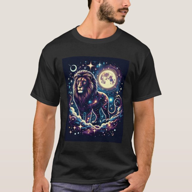 Diseño de camiseta de león con diseño de camiseta  (Anverso)