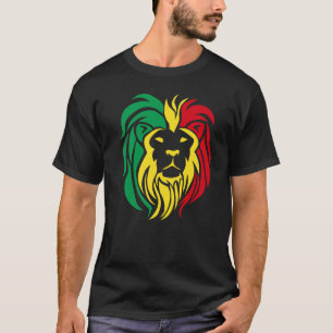 Diseño de camiseta de LEÓN RASTAFARI para hombres