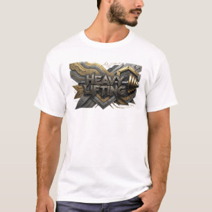 Diseño de camiseta de levantamiento de pesas naran