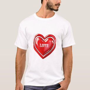 Diseño de camiseta de Love Heart - Romántico y de