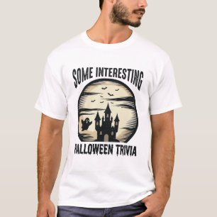 Diseño de camiseta de luna fantasma de trivia de H