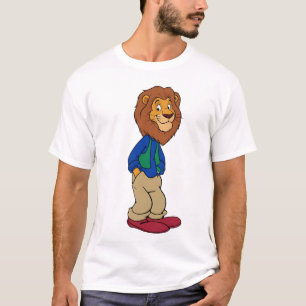 Diseño de camiseta de mascota de león para Persona
