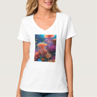 Diseño de camiseta de medusa de medusas para la me