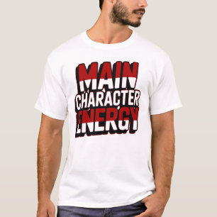 Diseño de camiseta de moda con energía de personaj